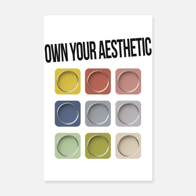 Own Your Aesthetic – Modern Statement Poster 8" x 12" (20x30 cm)