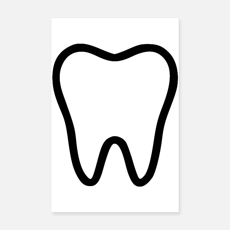 Tooth, Teeth, Dentist Gift Poster 8" x 12" (20x30 cm)