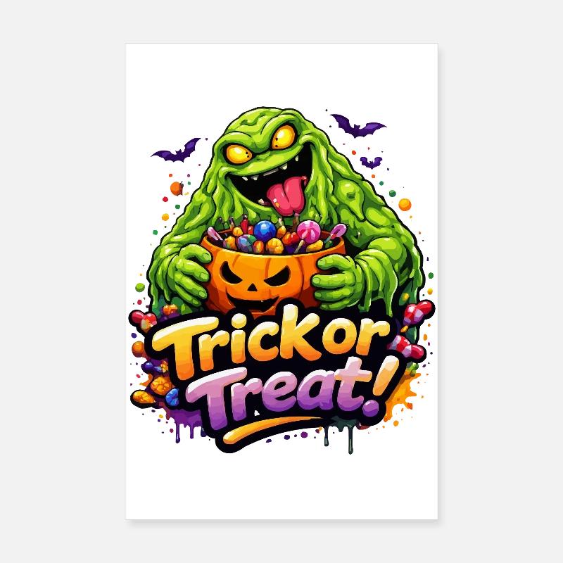 Slime Monster Poster 8" x 12" (20x30 cm)
