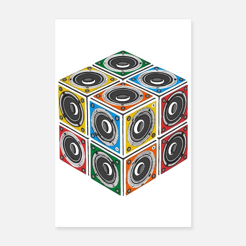 Cube Sound Poster 20x30 cm