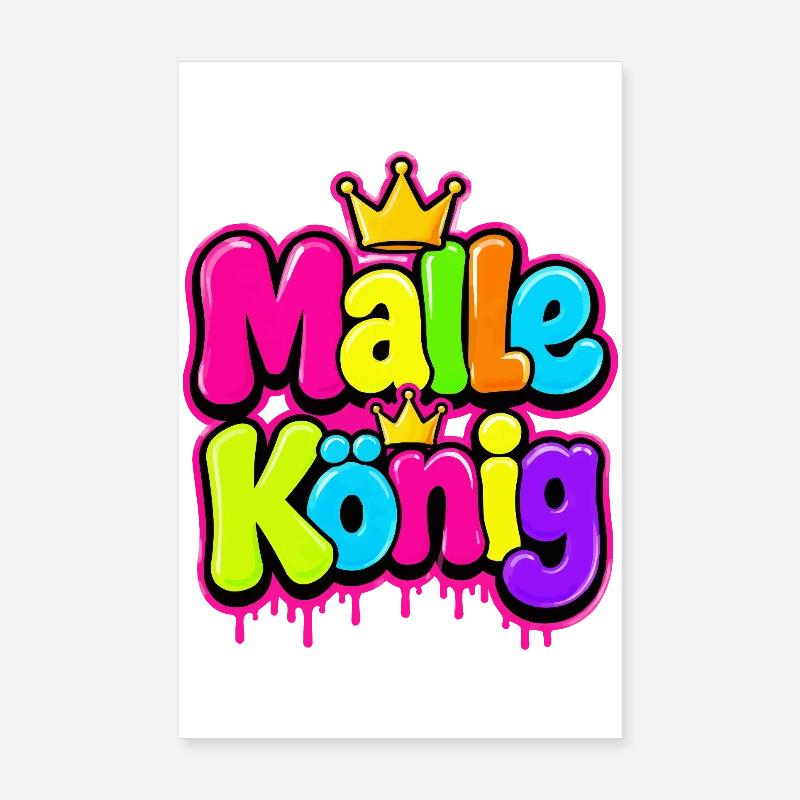 Collection royale de graffitis en couleur Poster 20 x 30 cm