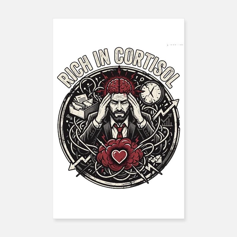 Cortisol Action Poster 20 x 30 cm