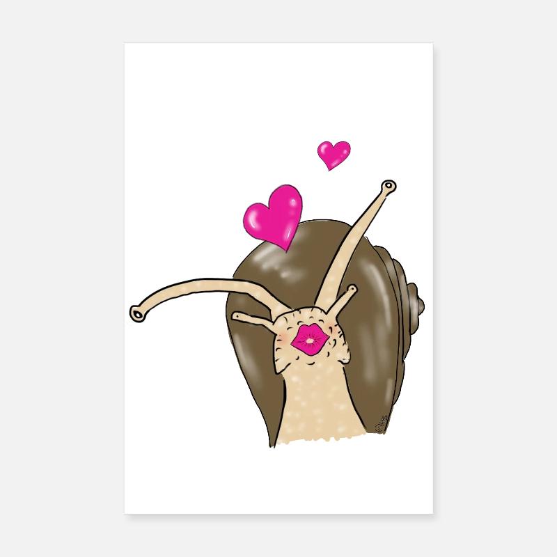 Schnecke Poster 20x30 cm