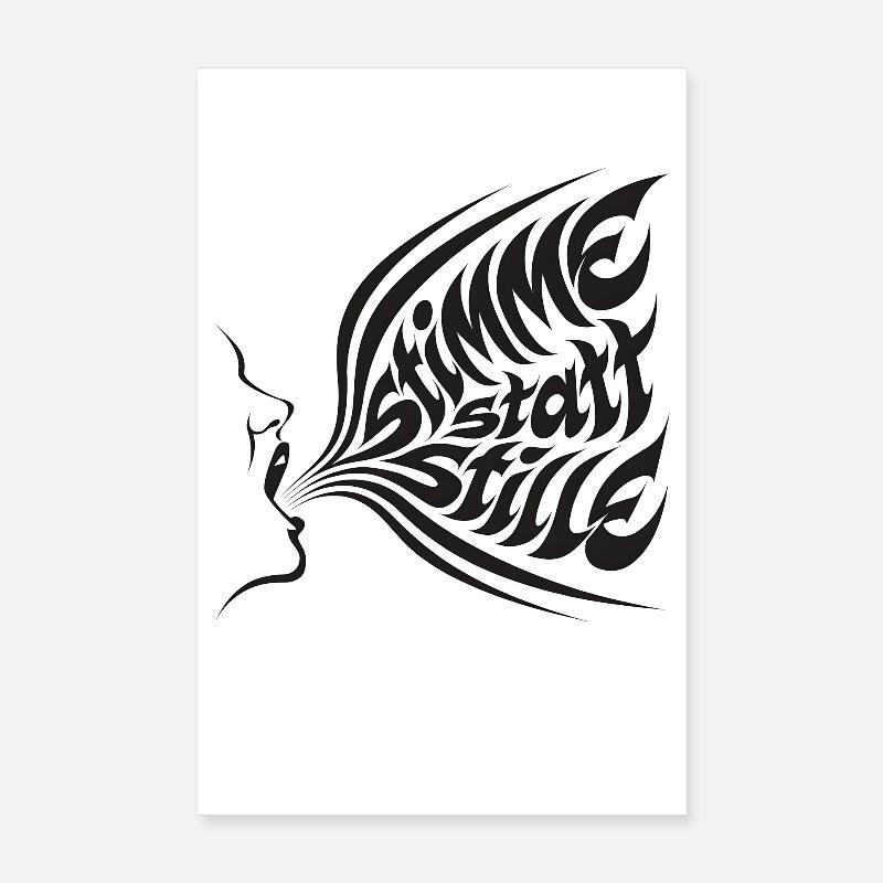 L’humain est une déclaration d’attitude qui dit Poster 20 x 30 cm