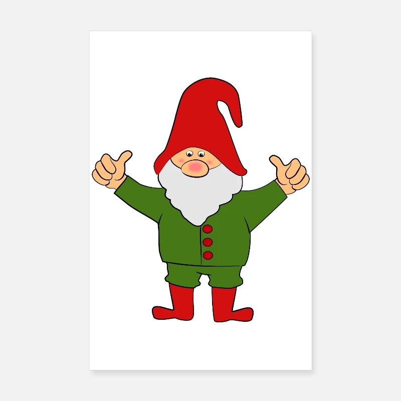 Elves Dwarfs Poster 8" x 12" (20x30 cm)