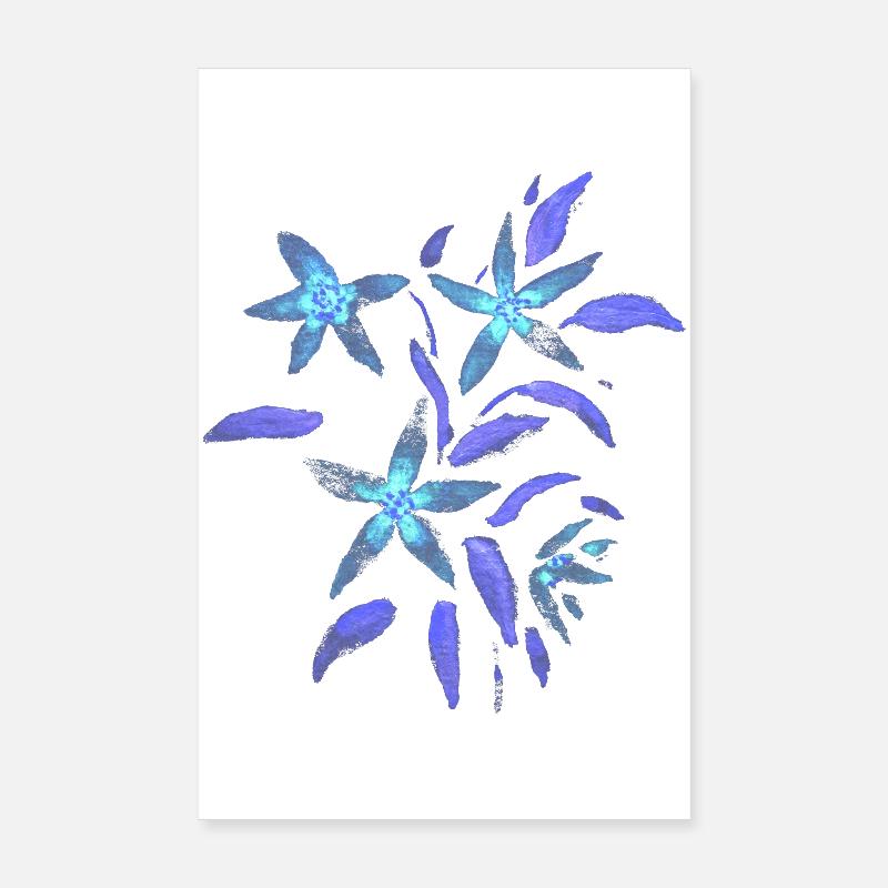 Blumen - Malve - Blüten Poster 20x30 cm
