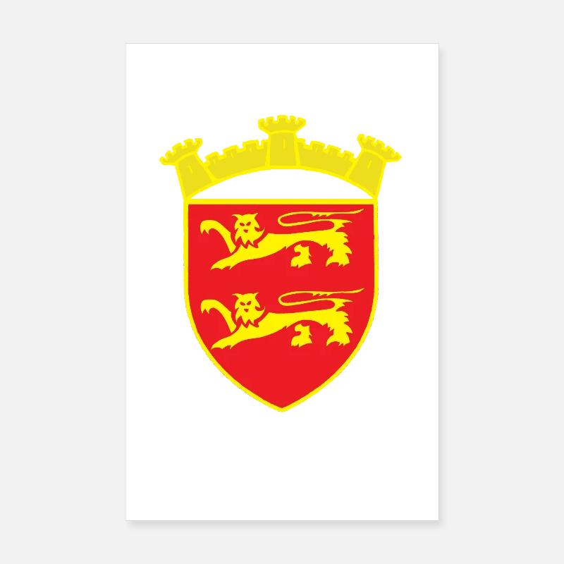 ROT WAPPEN LÖWENTURM ODER COPYRIGHT RUNEMBERG Poster 20x30 cm