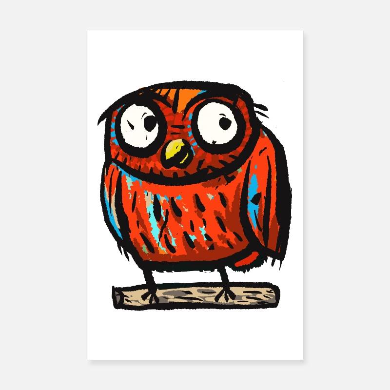 owl Poster 8" x 12" (20x30 cm)
