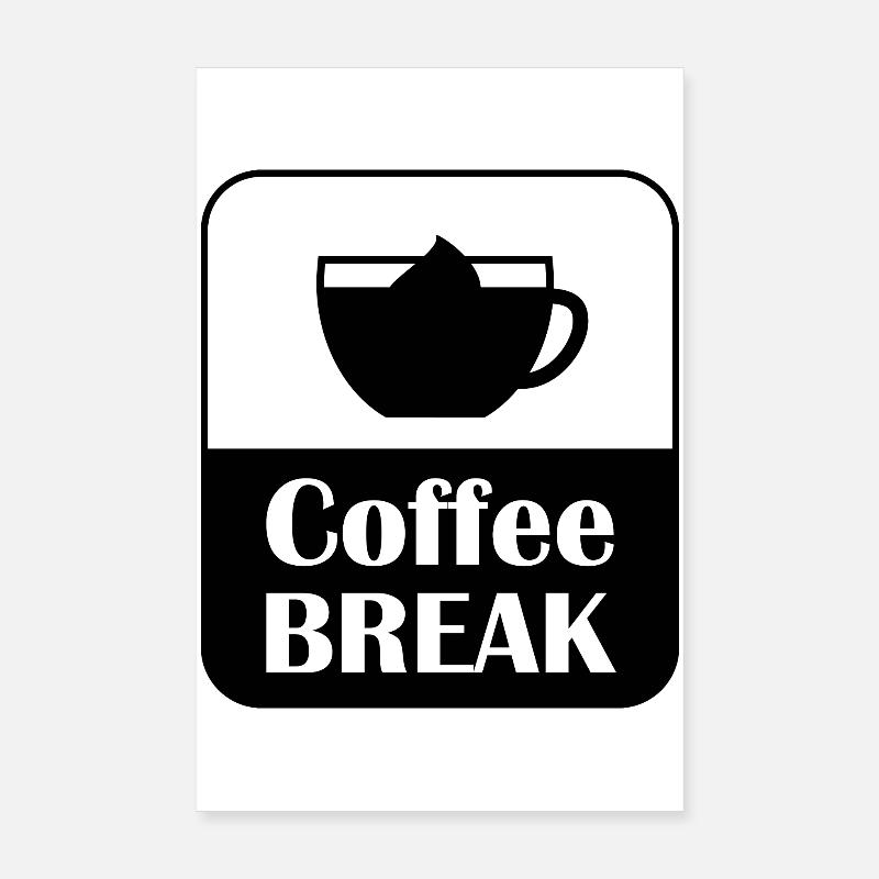 Pause café Dire design Poster 20 x 30 cm
