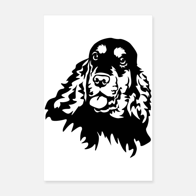 Cocker Spaniel Kopf Poster 20x30 cm