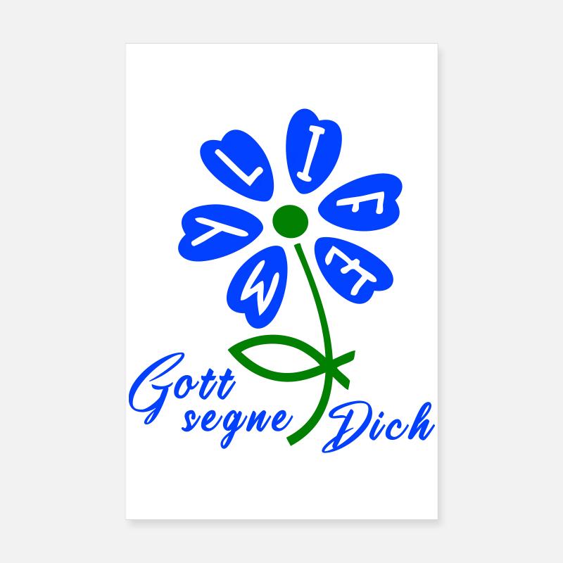 God bless you Poster 8" x 12" (20x30 cm)