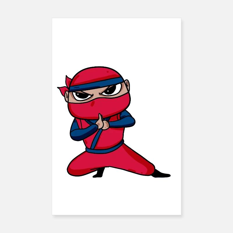 Ninja Rot Poster 20x30 cm