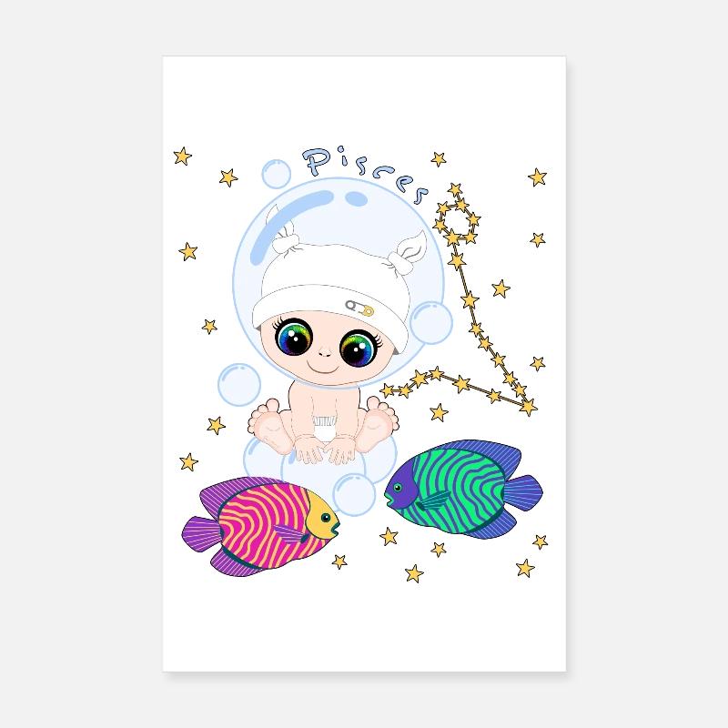sternzeichen_pisces Poster 20x30 cm