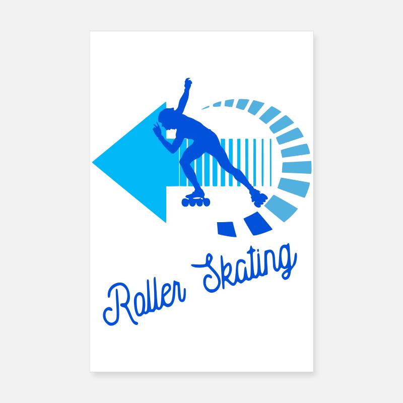 Roller skating Poster 20 x 30 cm
