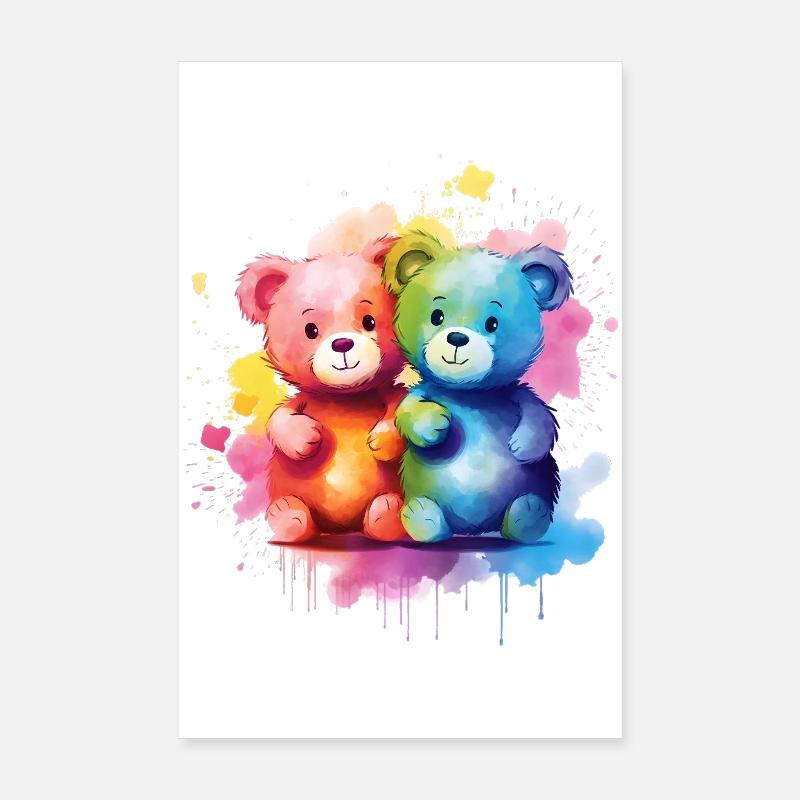 Love is a Bear Necessity Poster 8" x 12" (20x30 cm)