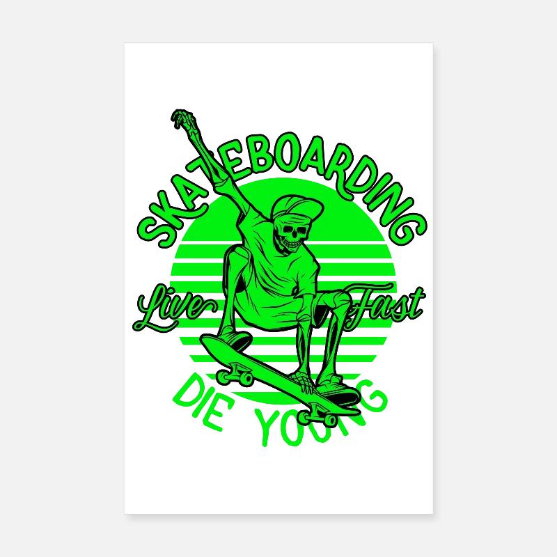 skate, skateboard, skateboarding Poster 20 x 30 cm