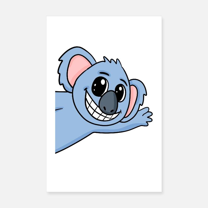 Koala Salutation Salutation Koala Bear Poster 20 x 30 cm