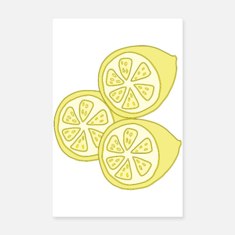 lemons Poster 8" x 12" (20x30 cm)