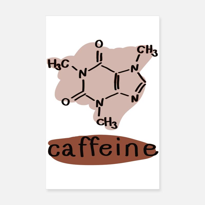 Caffeine Poster 8" x 12" (20x30 cm)