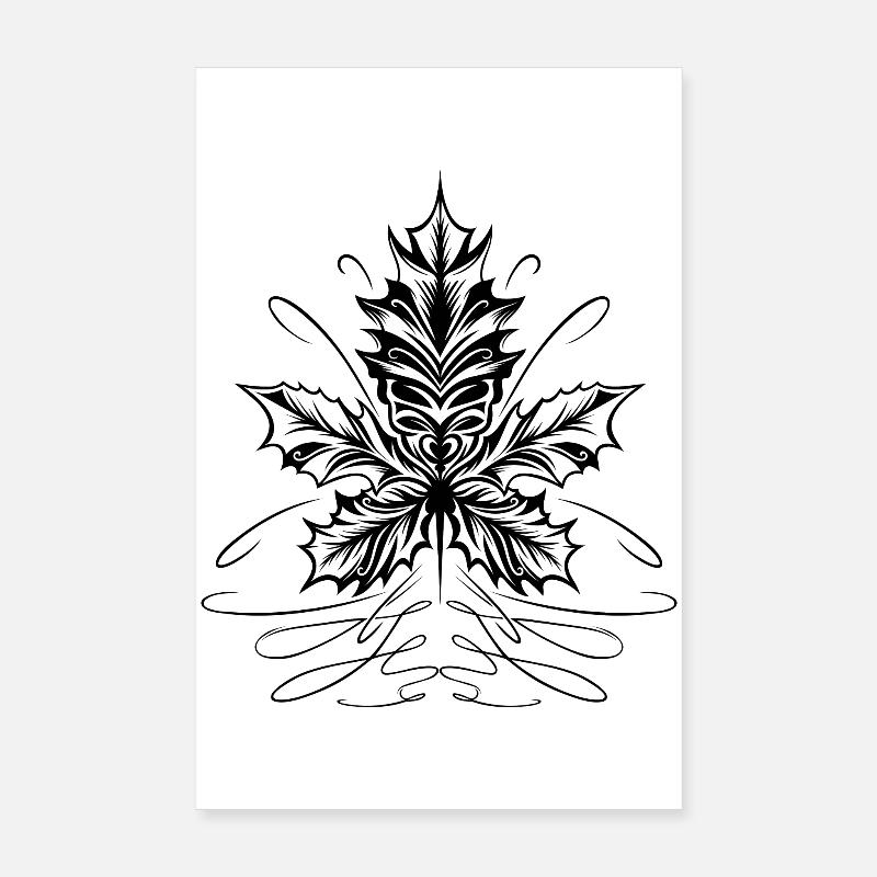 Maple Leaf, Leaf, Foliage, Autumn Poster 8" x 12" (20x30 cm)
