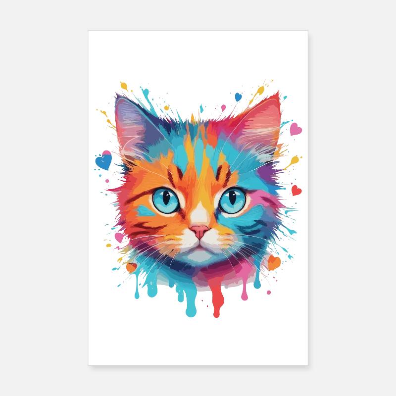 Chat mignon Poster 20 x 30 cm