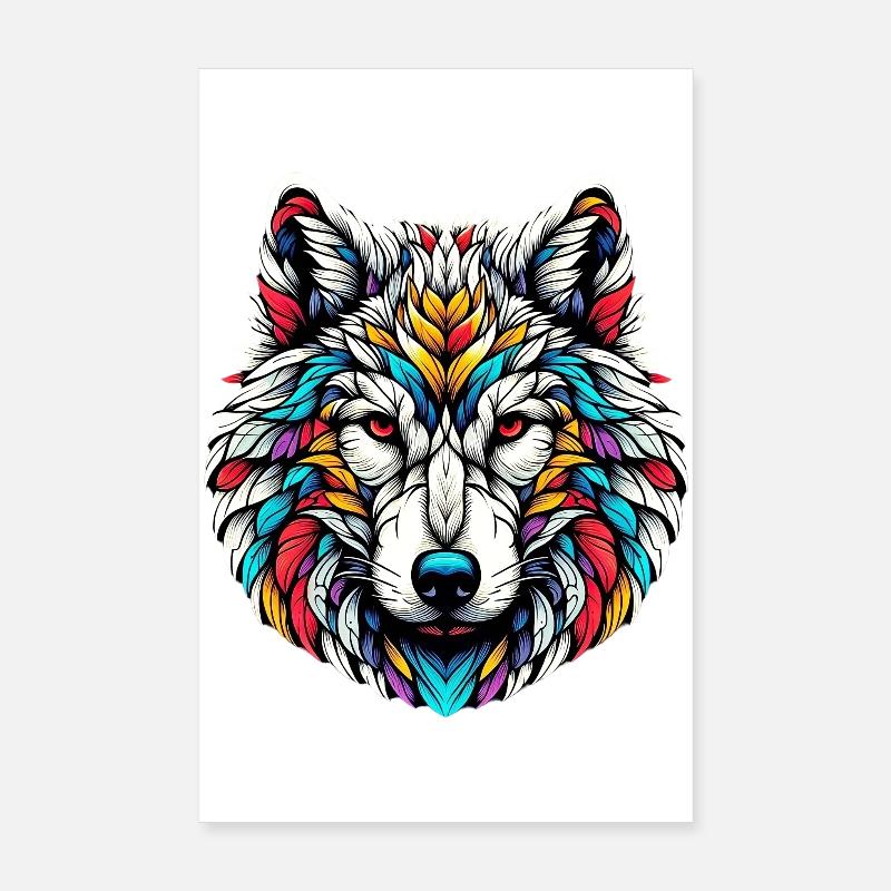 Loup Poster 20 x 30 cm