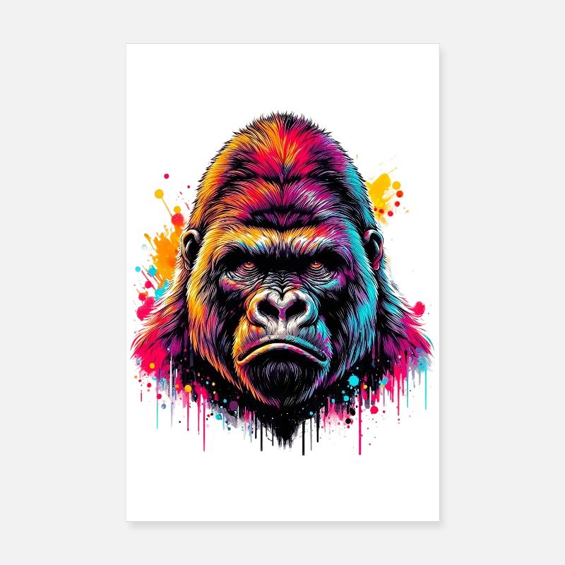 Gorille Poster 20 x 30 cm