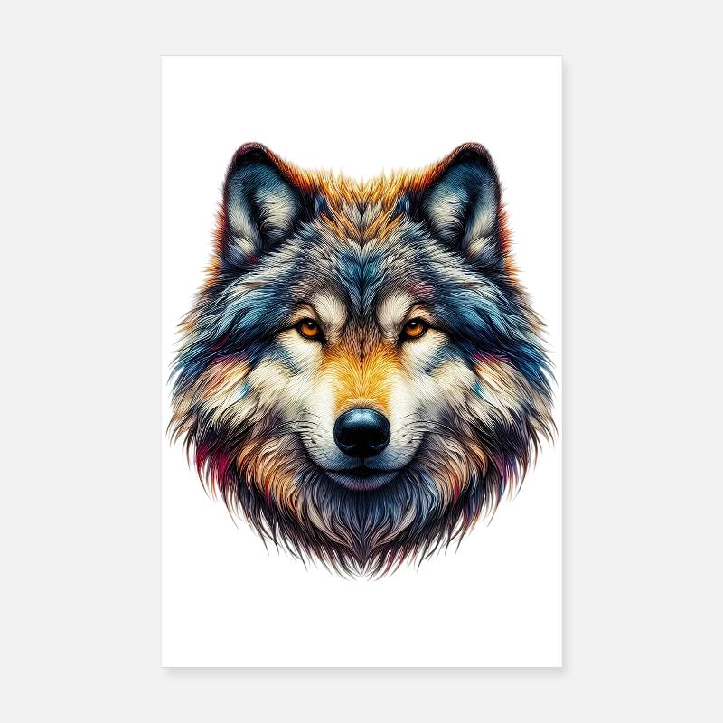 Wolf Poster 8" x 12" (20x30 cm)