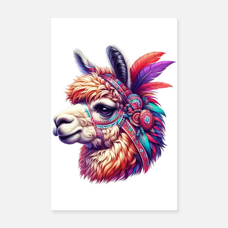 Alpaga Poster 20 x 30 cm