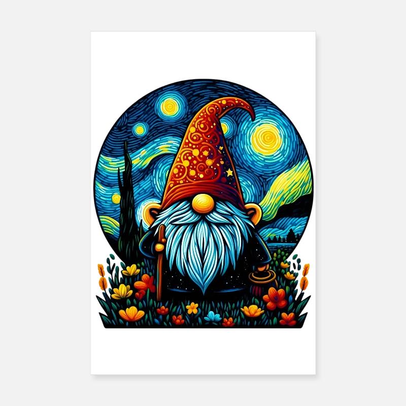 Gnome Poster 8" x 12" (20x30 cm)