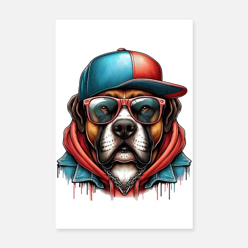 Dog Poster 8" x 12" (20x30 cm)