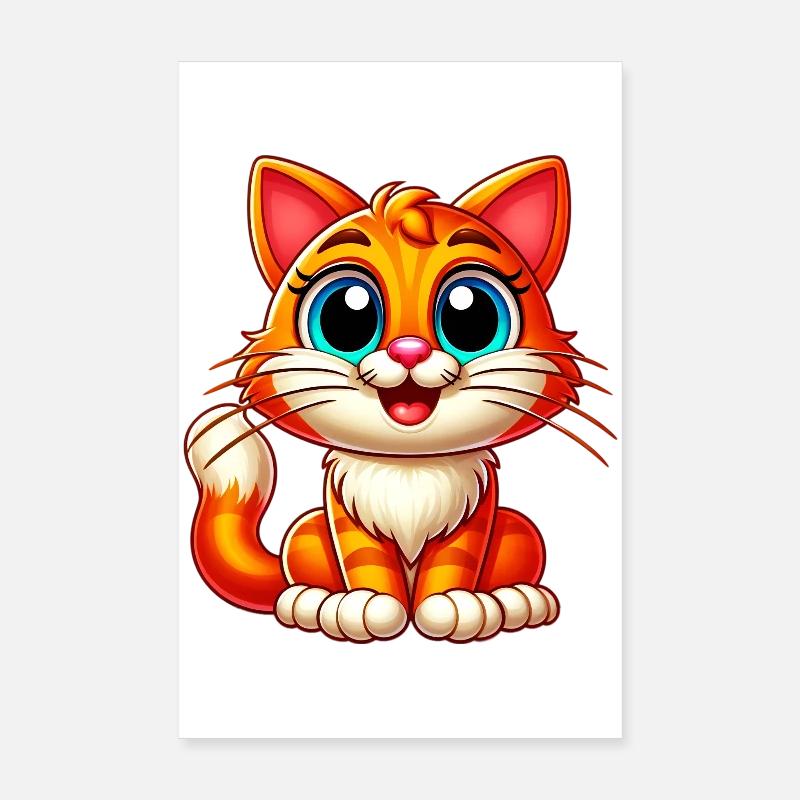 Chat Poster 20 x 30 cm