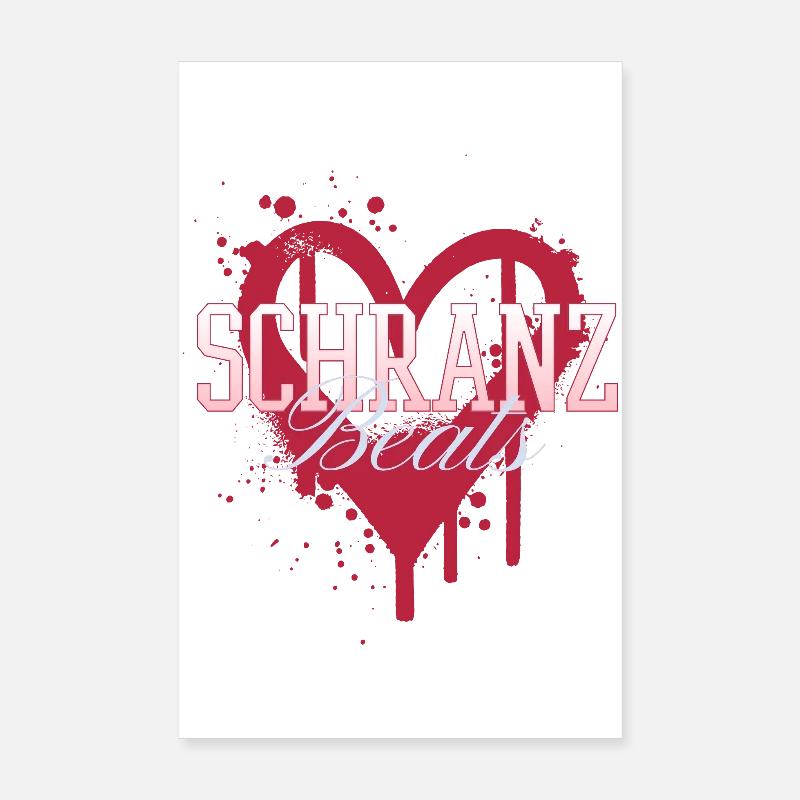 Schranz bat la techno rave Poster 20 x 30 cm