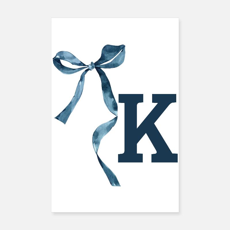 Monogram k gift idea Poster 8" x 12" (20x30 cm)
