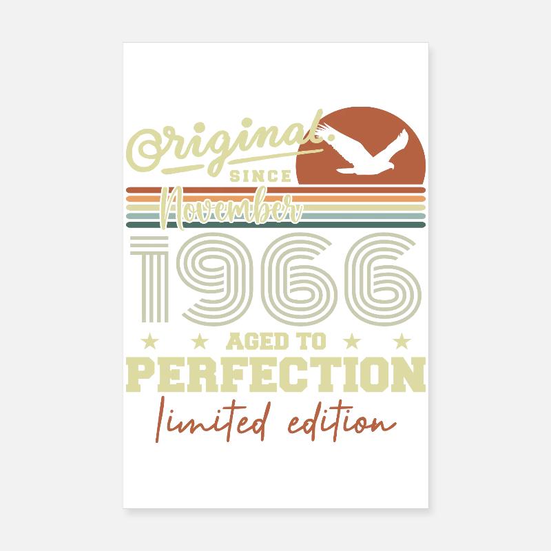 November 1966 Anniversary 1966 November 1966 Poster 8" x 12" (20x30 cm)