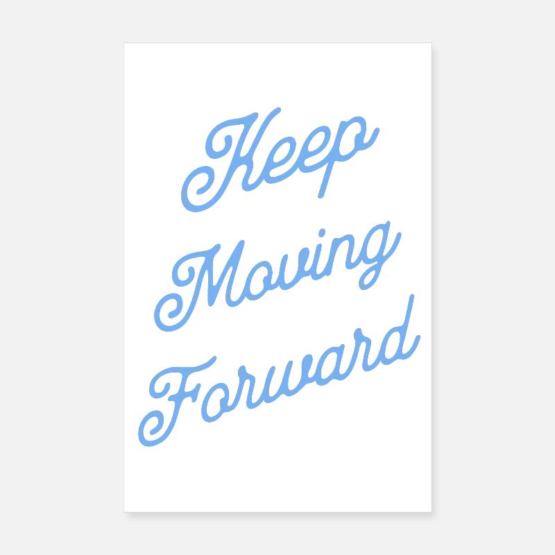 Mach weiter voran Poster 20x30 cm
