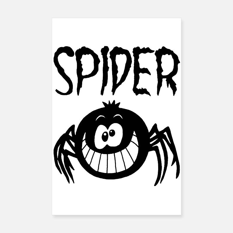 Das Lächeln der schwarzen Spinne Poster 20x30 cm