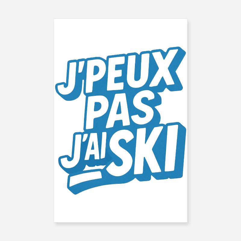 Skiing | Skier | Mountain Poster 8" x 12" (20x30 cm)