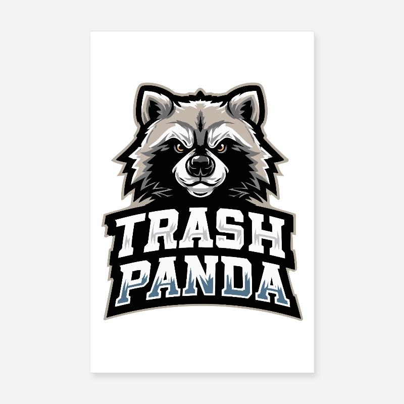 Emblème du Panda Trash Panda Poster 20 x 30 cm