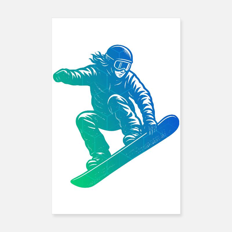 Direct Snowboard Statement Poster 8" x 12" (20x30 cm)