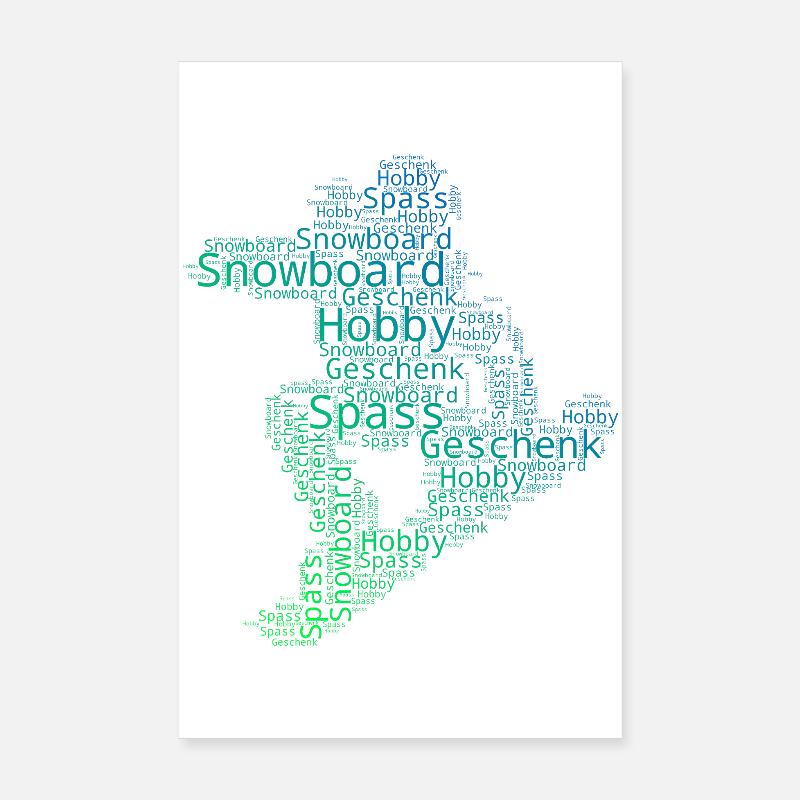 Déclaration pour tous les snowboardeurs Poster 20 x 30 cm