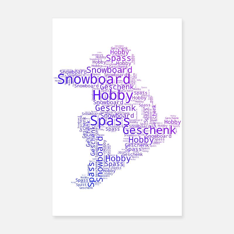 Une inspiration cool pour le snowboard Poster 20 x 30 cm