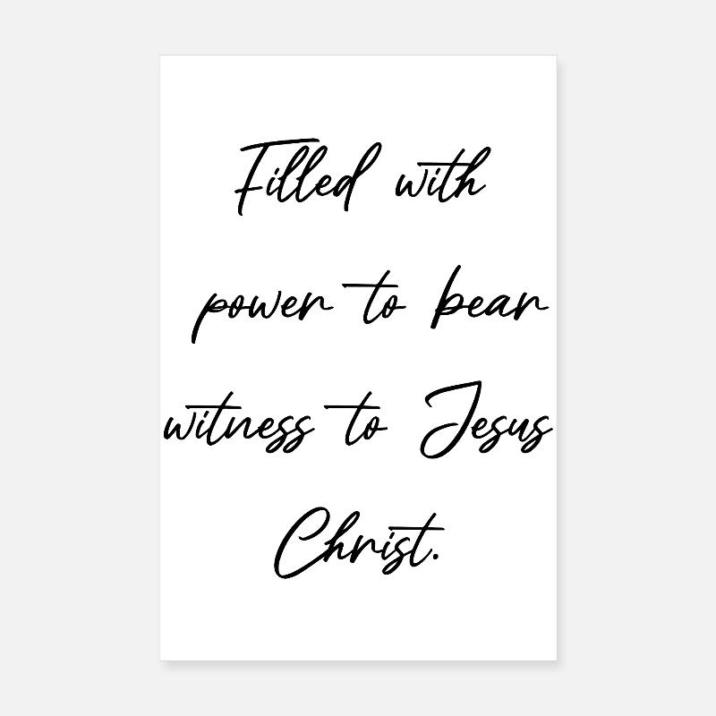 Rempli de la puissance de Dieu - Dynamis Christ Poster 20 x 30 cm