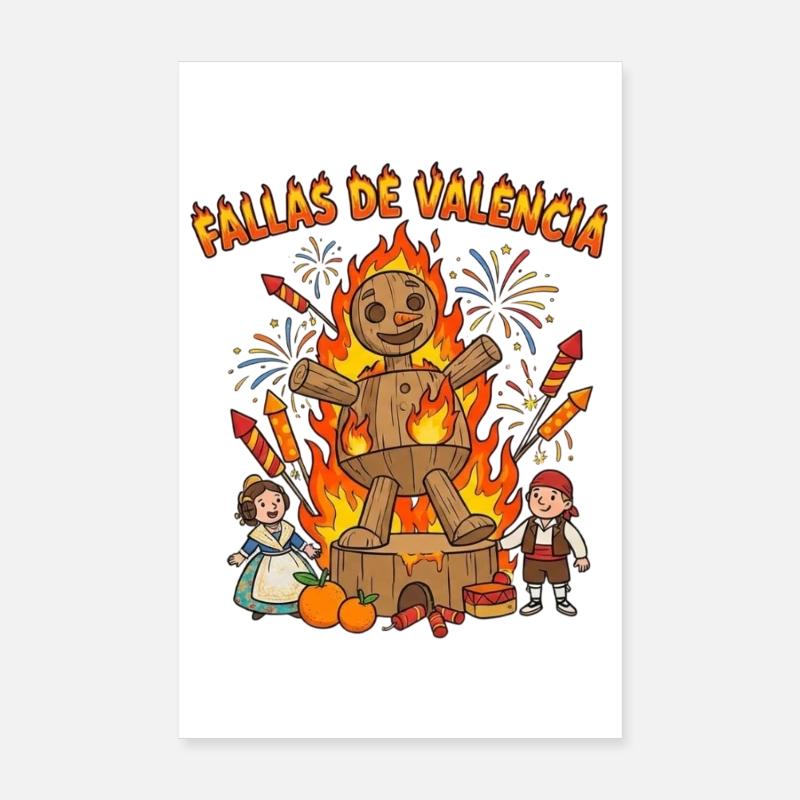 Fallas de Valencia Figur Poster 20x30 cm