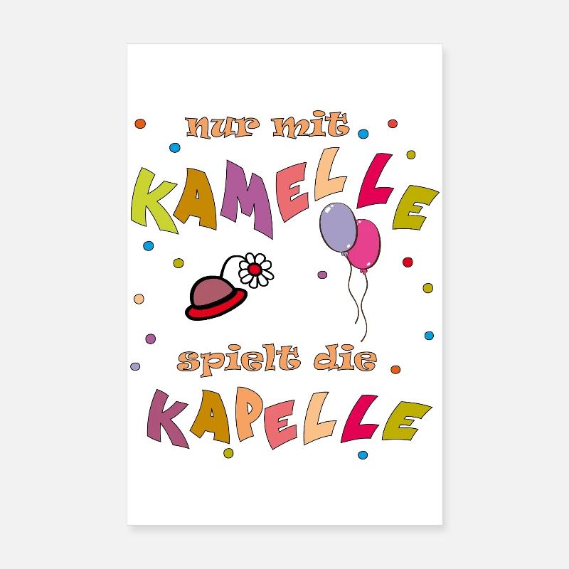 The band only plays with camels Poster 8" x 12" (20x30 cm)