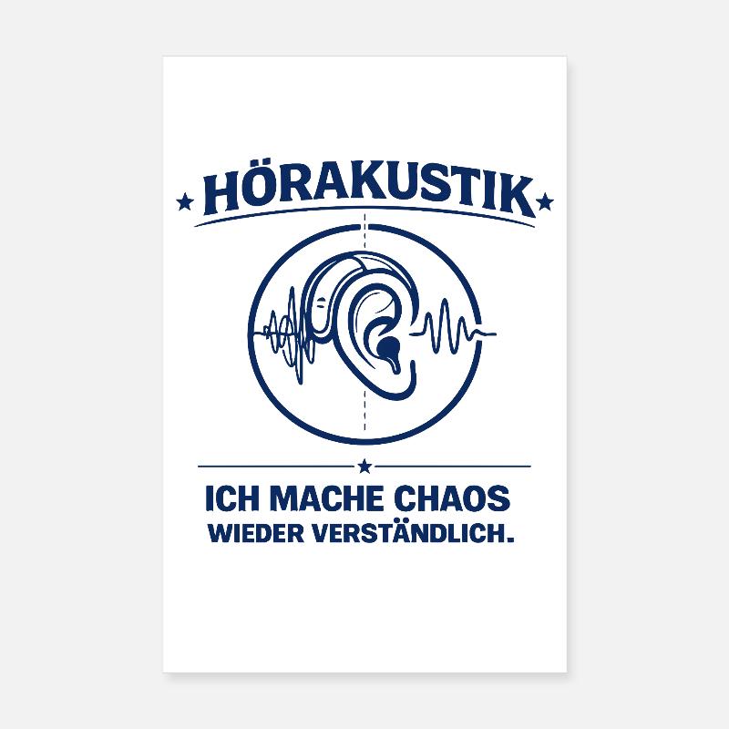 Les professionnels de l’audition – rendre le chaos compréhensible Poster 20 x 30 cm