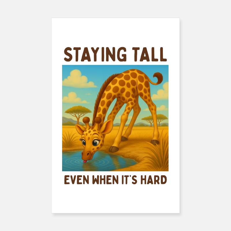 Citations drôles - Poster 20 x 30 cm - blanc