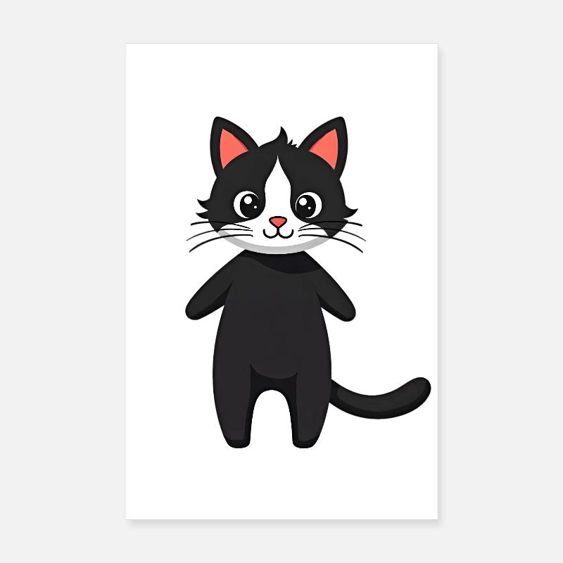 Black cat Poster 8" x 12" (20x30 cm)