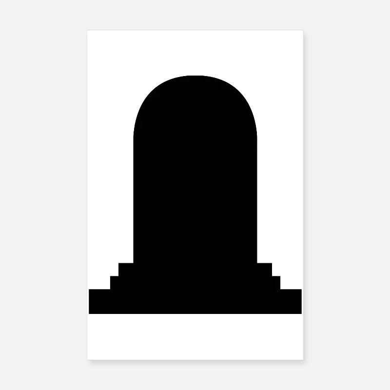 Grabstein Poster 20x30 cm