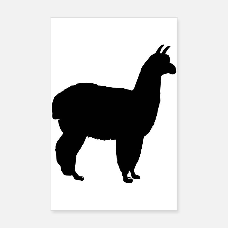 Edles Alpaka Poster 20x30 cm